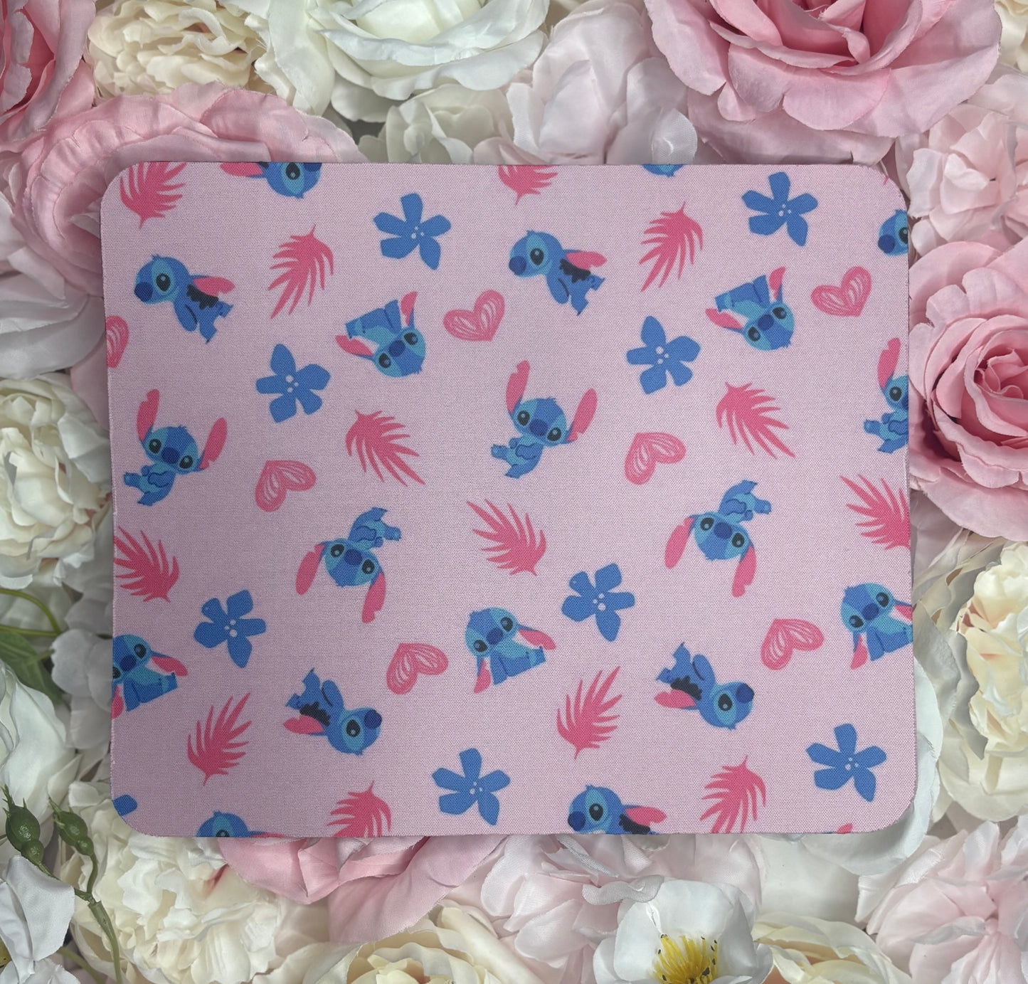 Mouse Pad | Blue and Pink | Stitch Themed