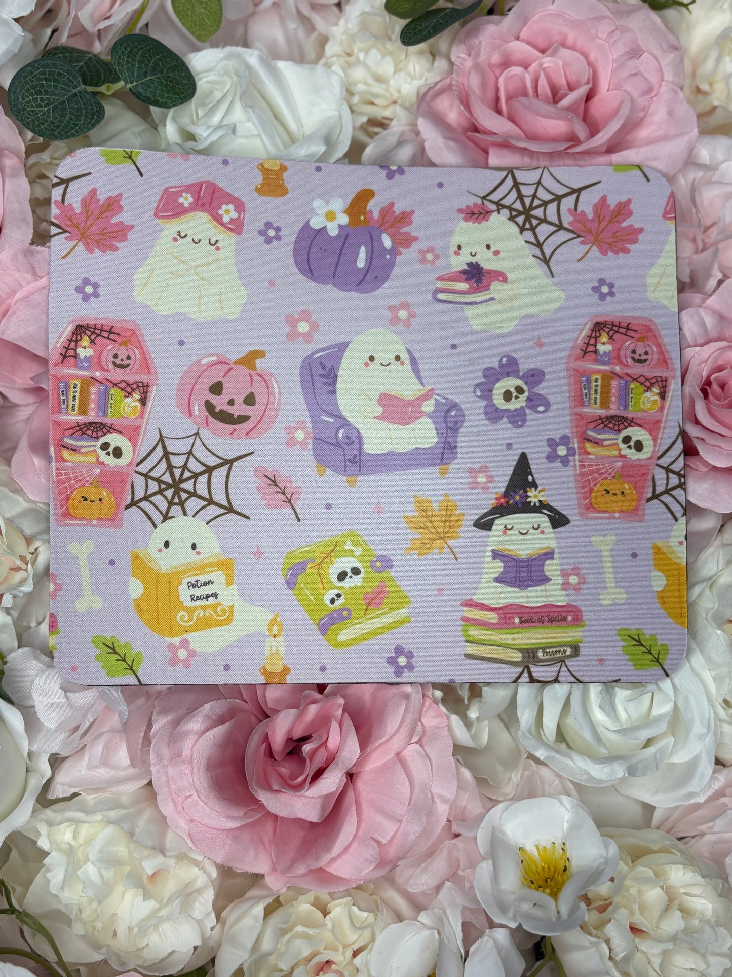Mouse Pad | Purple | Halloween Bookish Themed