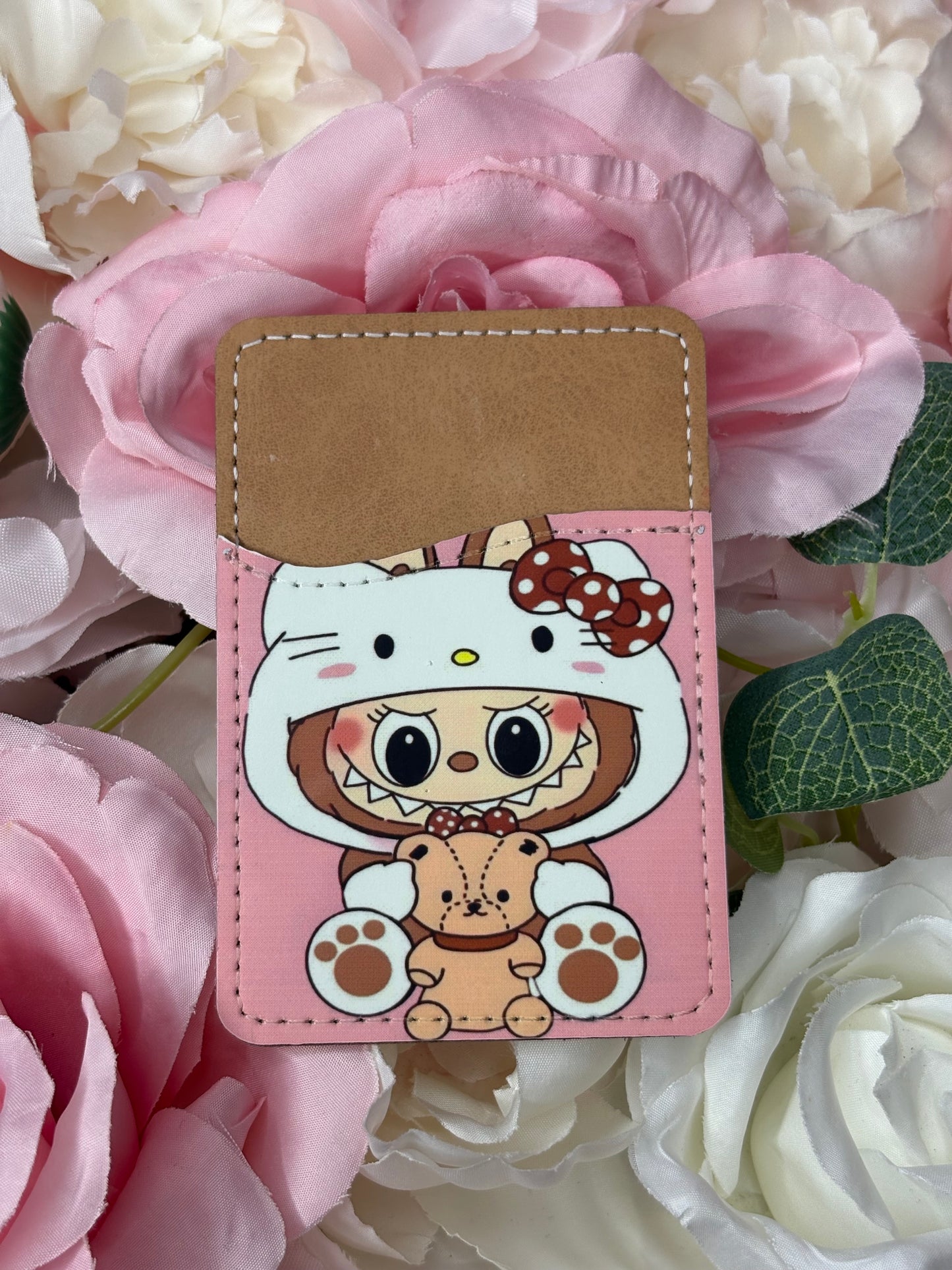 Phone Card Holder | Labubu in Hello Kitty Costume