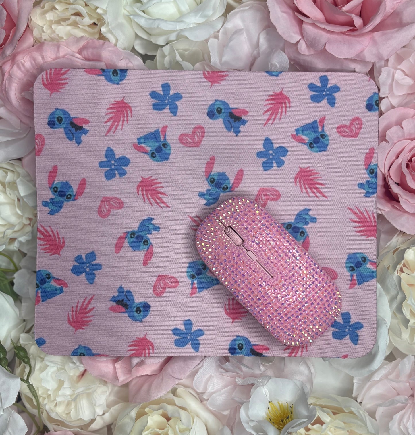 Mouse Pad | Blue and Pink | Stitch Themed