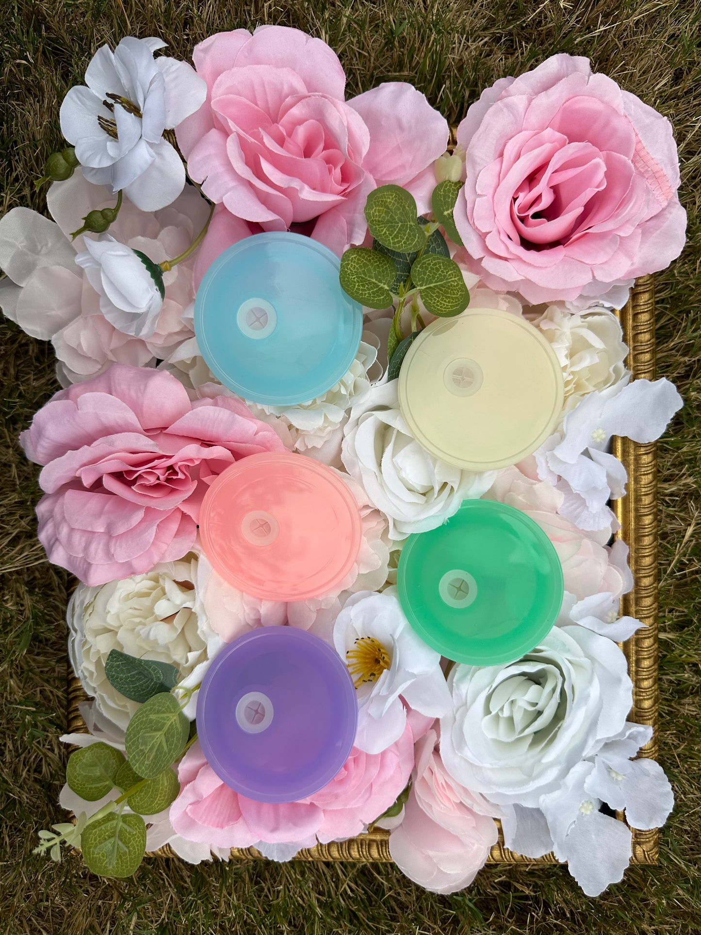 16 oz Plastic Lid | Pink | White | Blue | Purple | Green