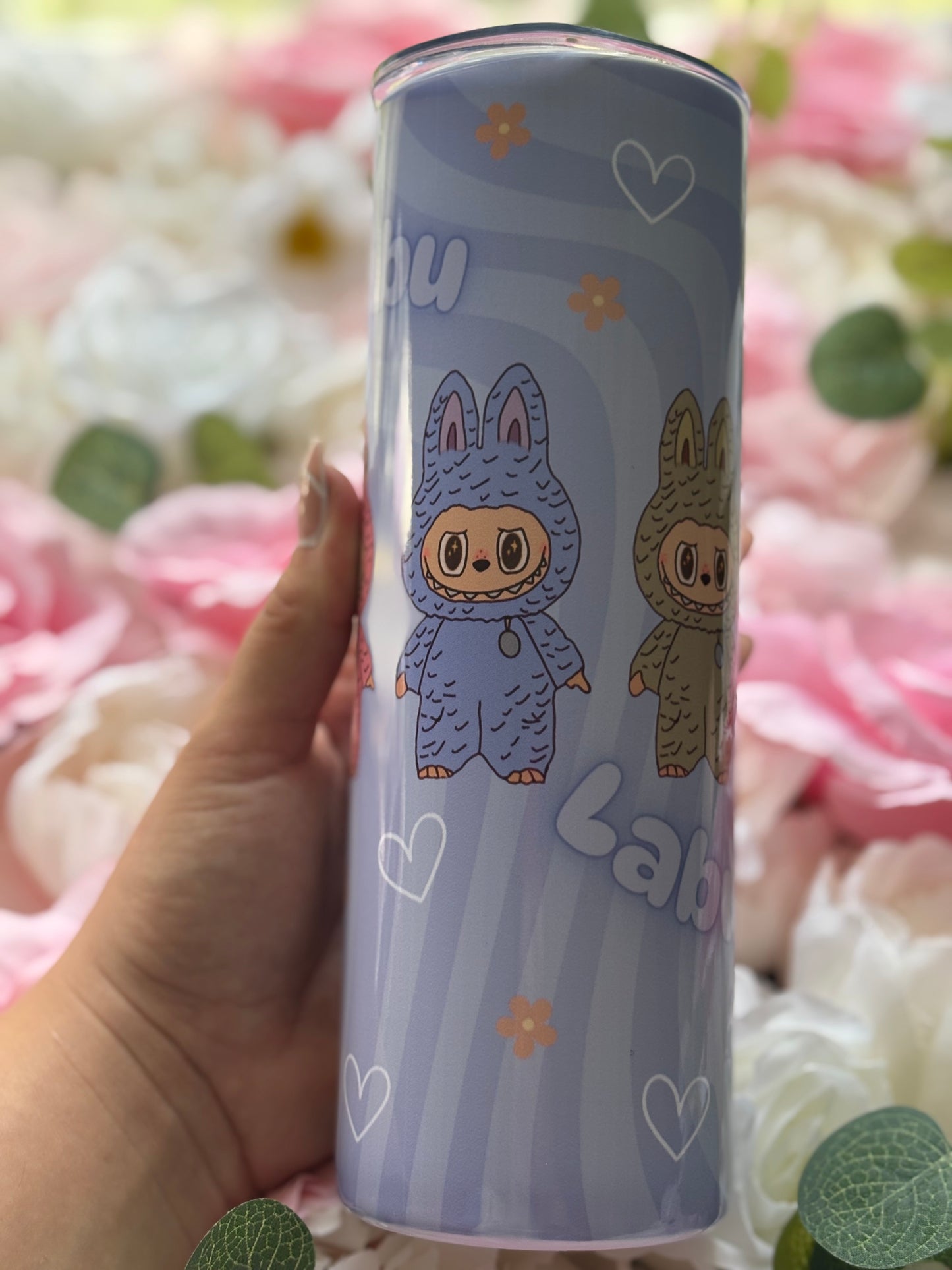 20 oz Skinny Tumbler |Purple |Labubu Themed