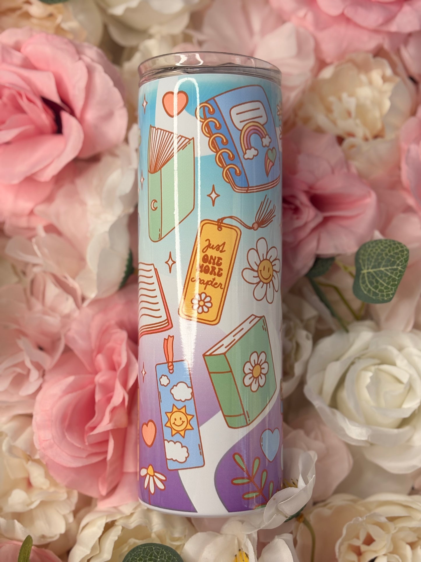 20oz Skinny Tumbler | Bookish Design