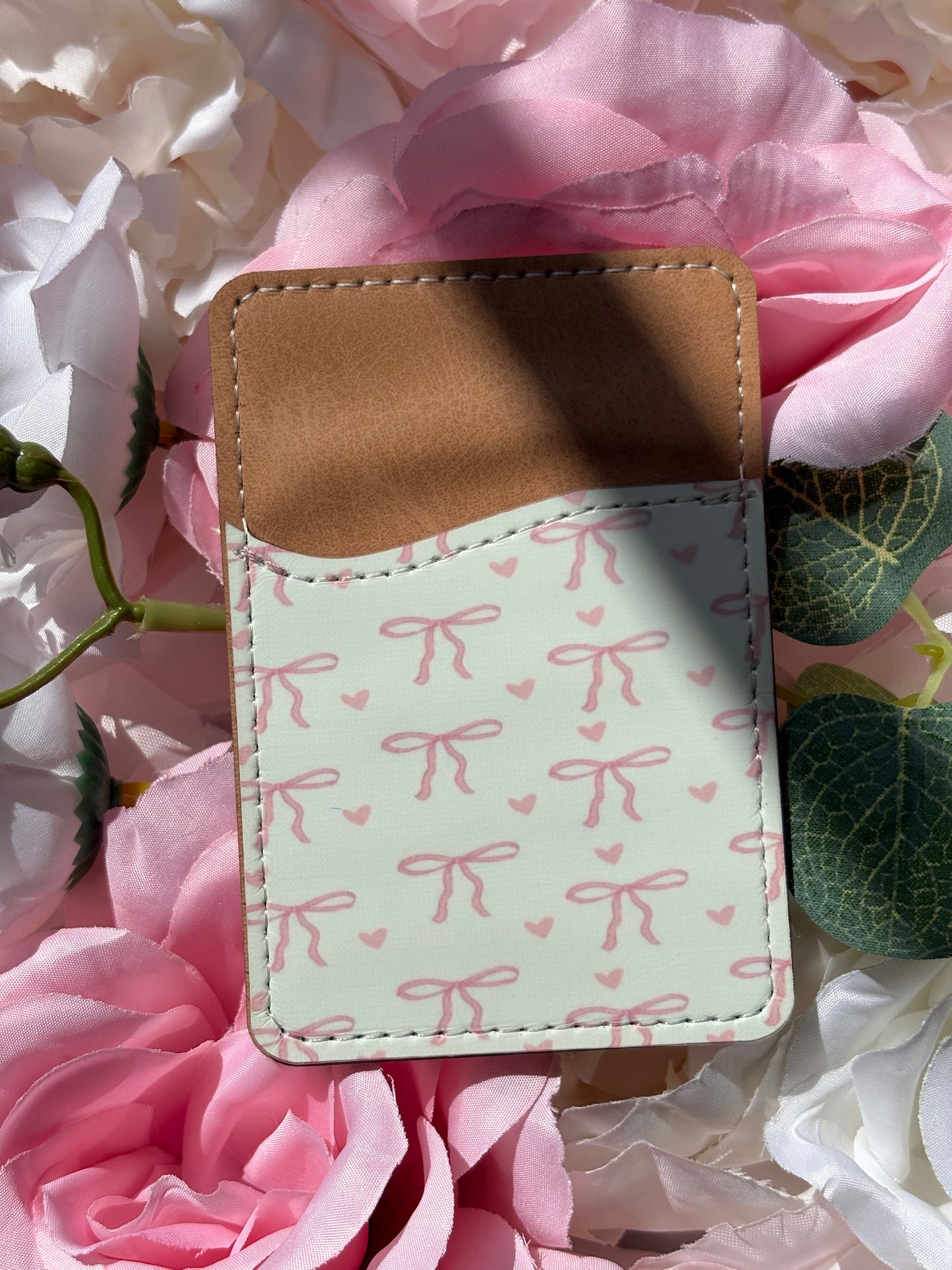 Phone Card Holder | Pink Bows