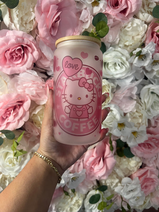 16 oz Frosted Glass | Starbucks Hello Kitty