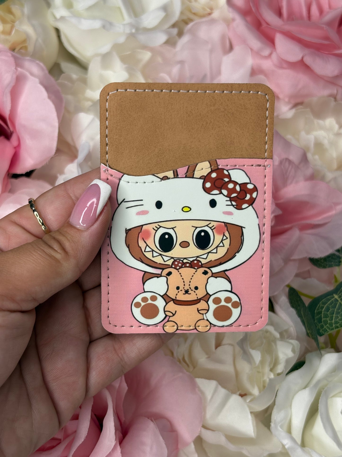 Phone Card Holder | Labubu in Hello Kitty Costume