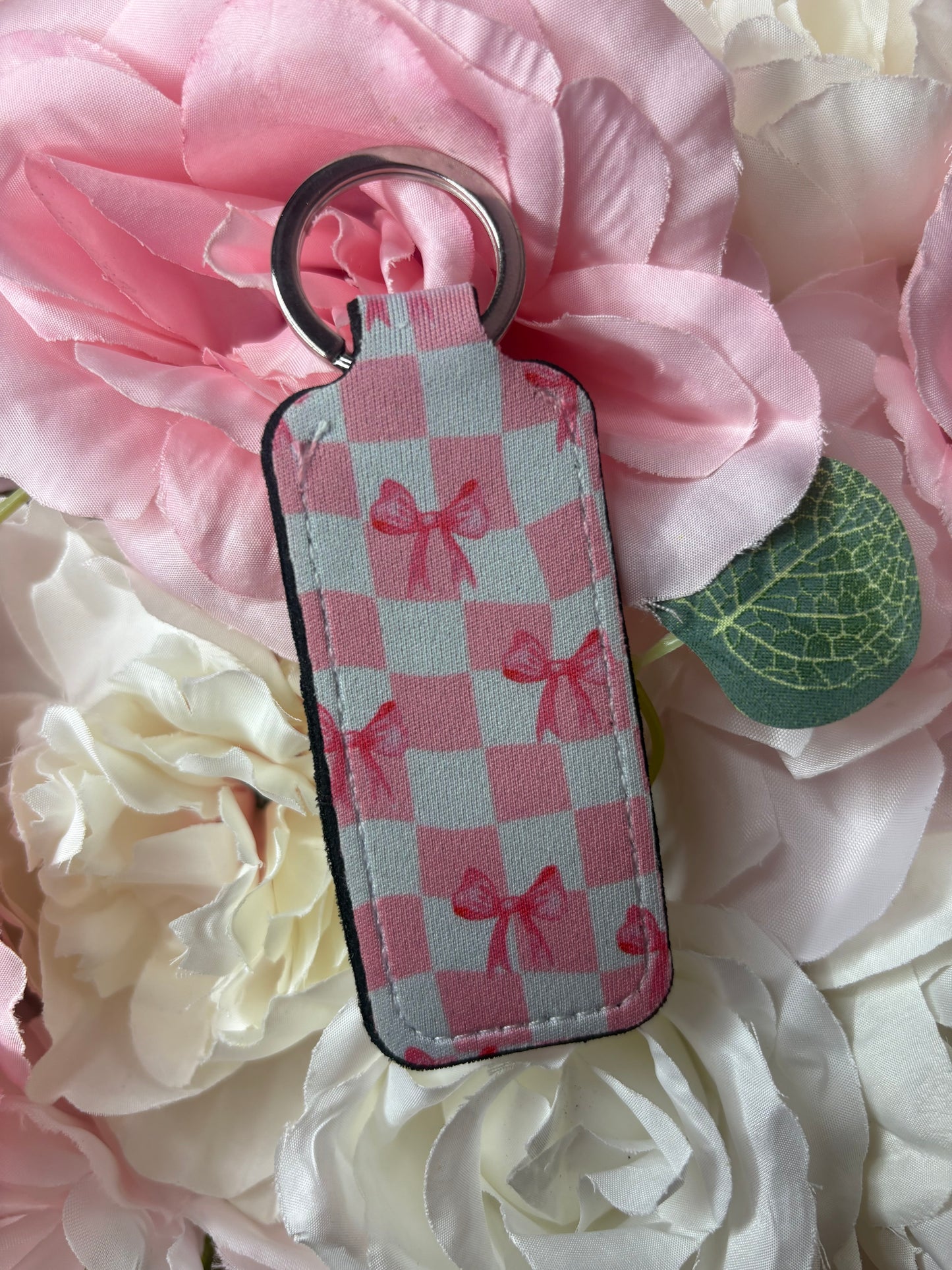 Keychain Chapstick Holder | Pink | Coquette themed