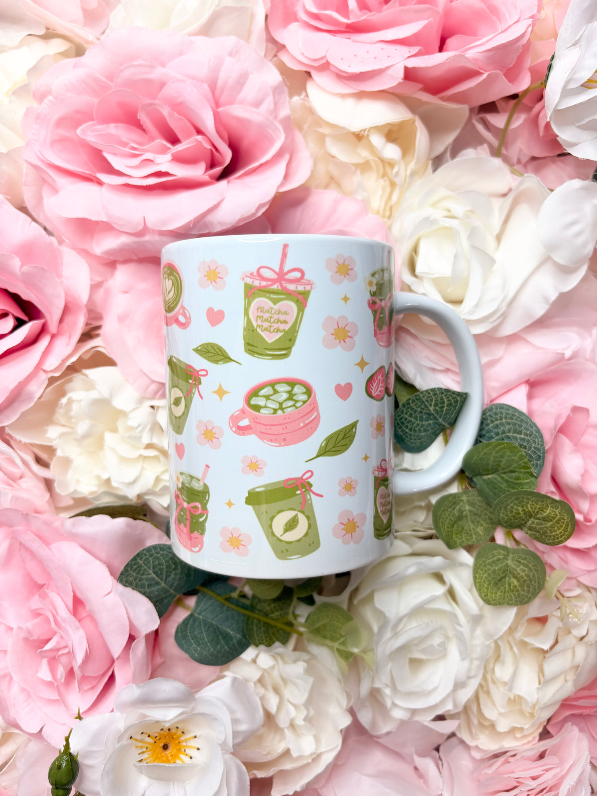 15 oz Matcha Mug and Coaster Bundle