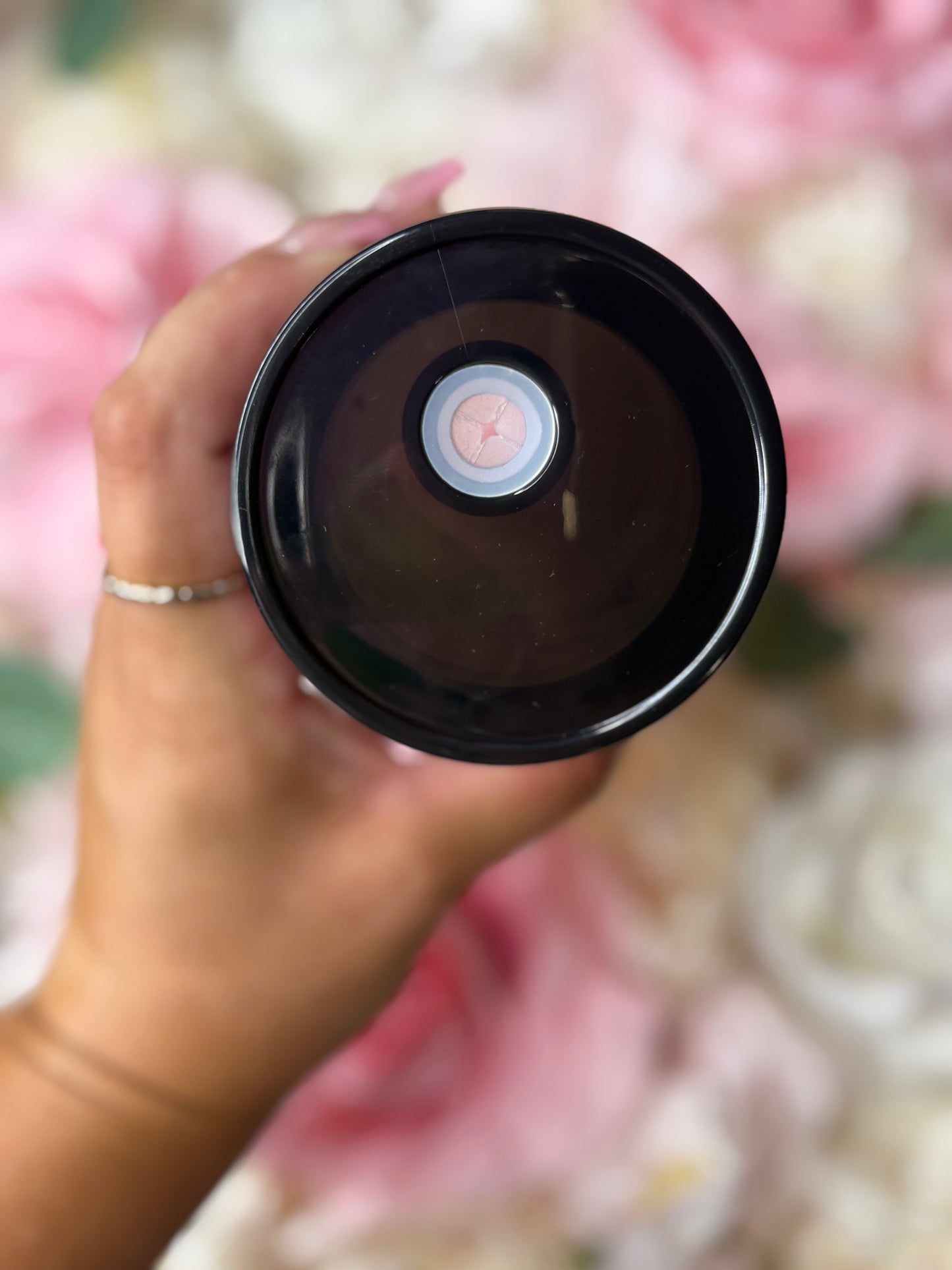 16 oz Frosted Glass Can | Pink and Black Aesthetic Vintage Halloween