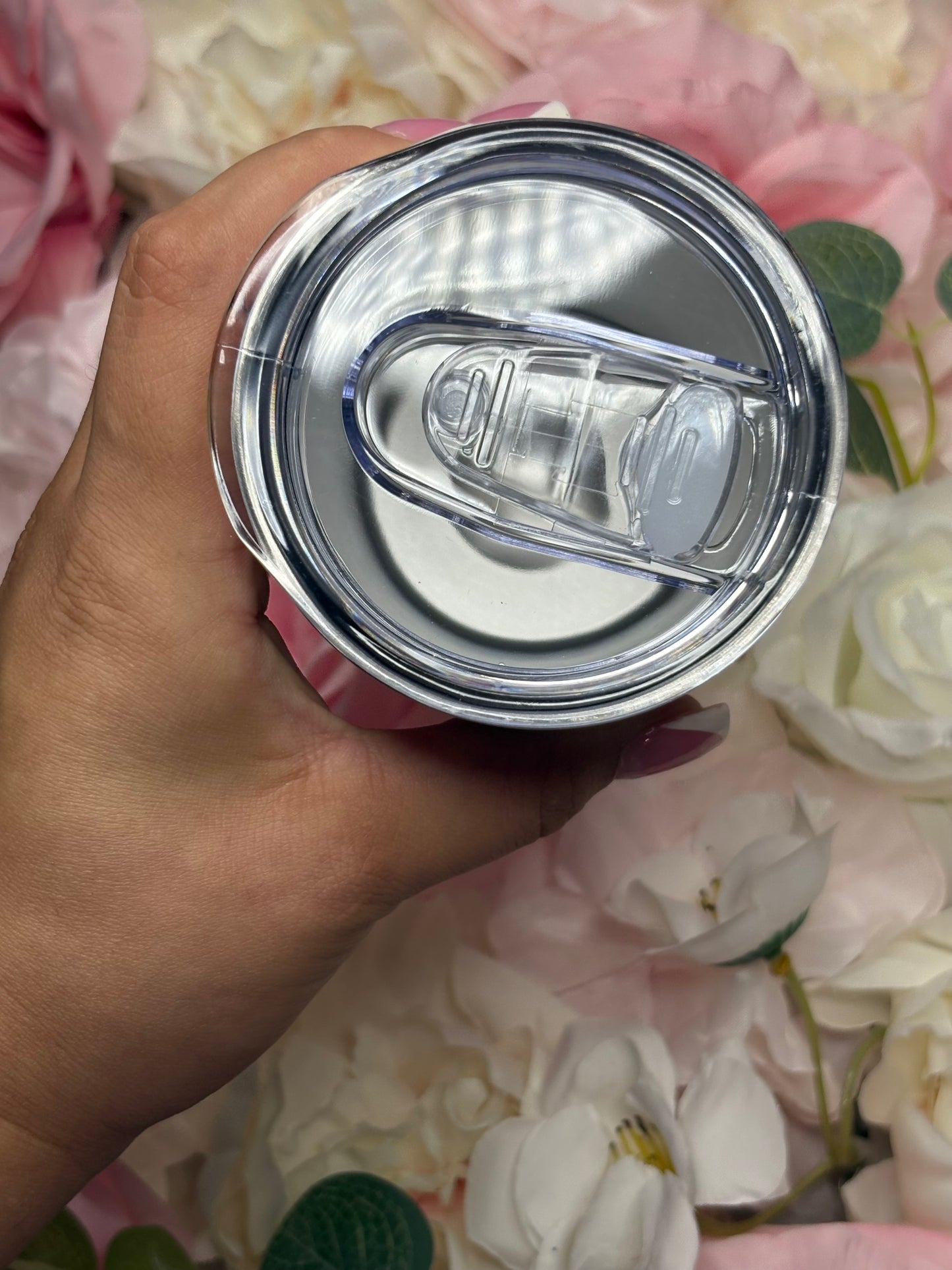 20 oz Skinny Tumbler | Labubu with Flowers