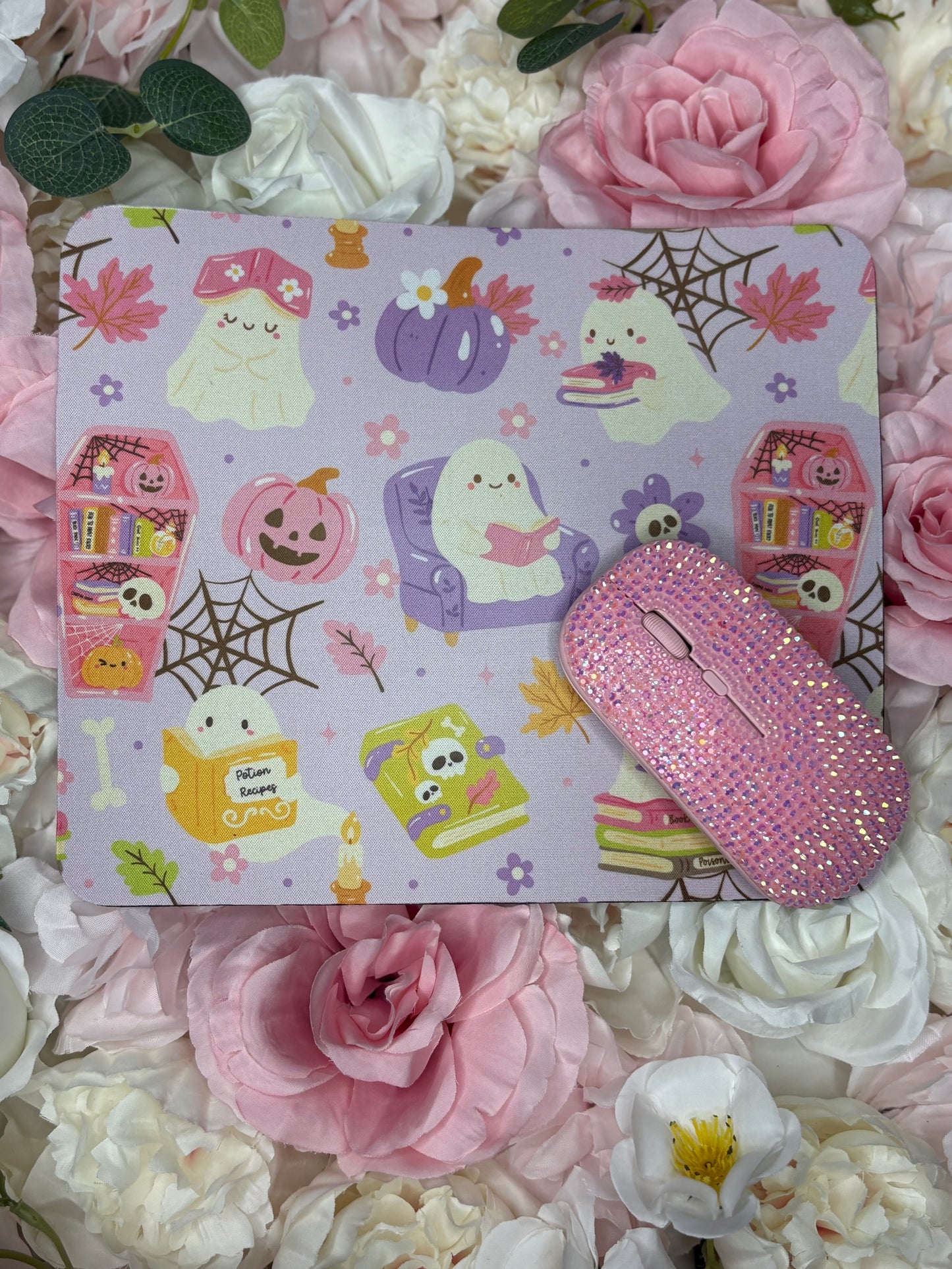 Mouse Pad | Purple | Halloween Bookish Themed